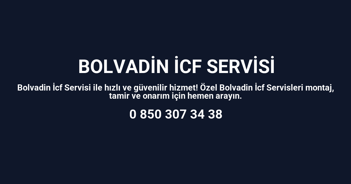 Bolvadin İcf Servisi